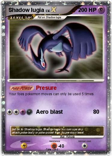 Pokémon Shadow lugia 736 736 - Presure - My Pokemon Card