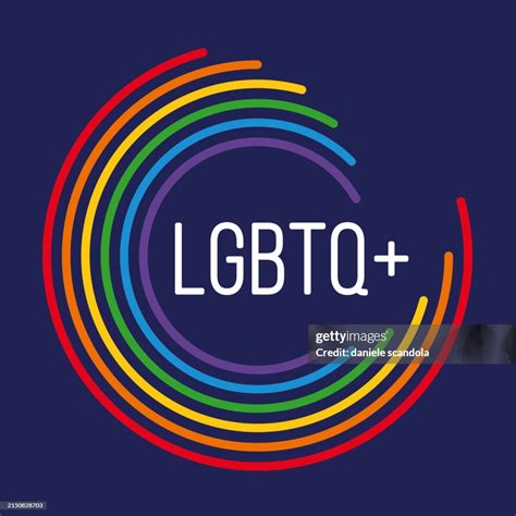 Lgbtq Pride Design Logo In Rainbow Colors High Res Vector Graphic