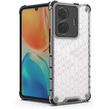 Lustree TPU Honey Comb Armor Shock Proof Back Cover For For Vivo T1 Pro