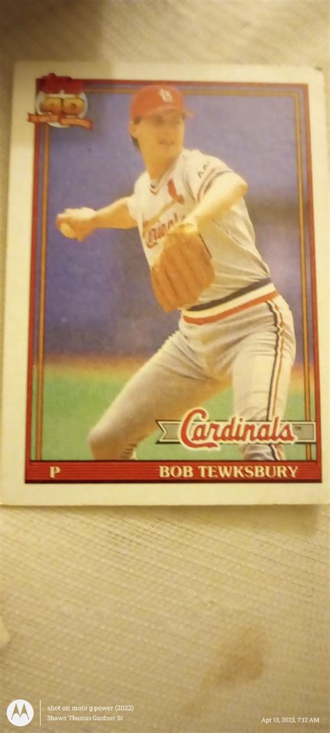 Bob Tewksbury Ungraded Topps