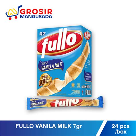 Jual Grosir Wafer Roll FULLO Vanila Milk 7gr 1 Box Isi 24pcs Shopee