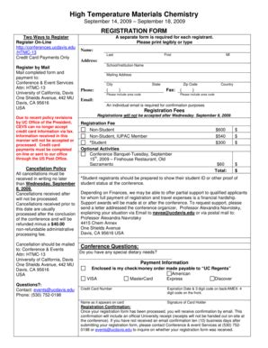 Fillable Online Cevs Ucdavis HTMC Reg Form Pdf UC Davis Conference