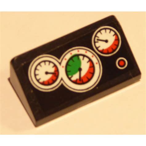 Lego Slope X With Gauges And Dials Sticker Brick