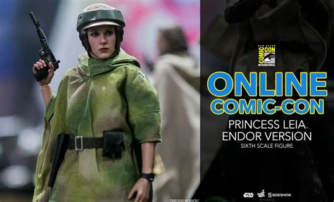 SDCC2017 Hot Toys Princess Leia Endor Version 1 6 Scale Figur