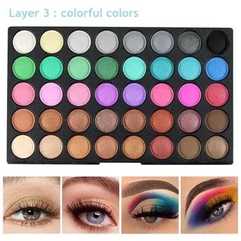 Color Eye Makeup Waterproof Make Up Nude Eye Shadow Palette Glitter Matte Pigmented Powder