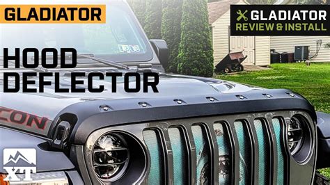 Jeep Gladiator JT Premium Bolt On Look Hood Deflector Review Install