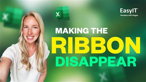 Make Microsoft Excel Ribbon Magically Appear And Disappear
