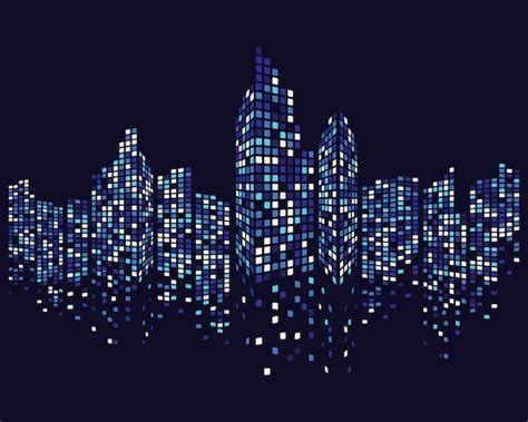 Premium Vector Modern City Skyline Vector Illustration