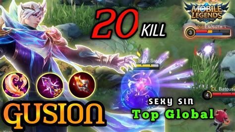 Top Global Gusion Gameplay Legendary Best Build Top Global Gusion