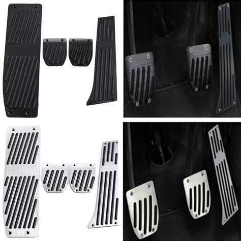 Fashion Silver Black Aluminium Alloy Car Pedals Rest For BMW X1 M3 E30