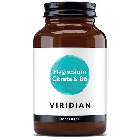 Magnesium Citrate With Vitamin B6 Viridian Nutrition