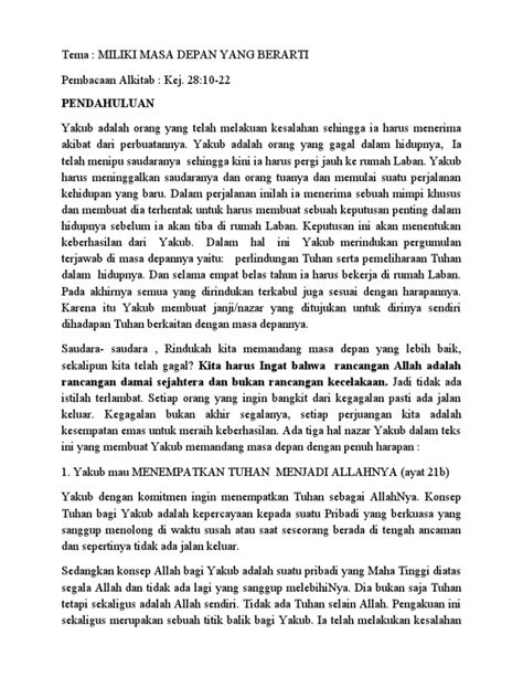 Contoh Khotbah Ekspositori Pdf