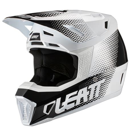 Casque Cross Leatt Gpx V White Black Casque Cross