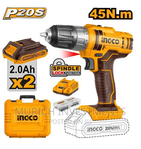 Pcs Drill Machine Kit Ingco Cordless Drill V In Lagos Island Eko