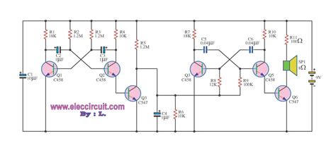 Ambulance Siren Circuit Diagram
