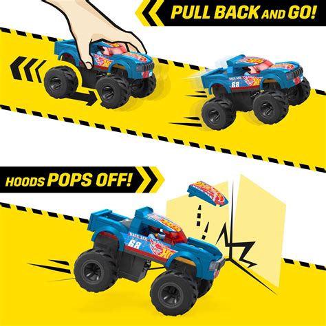 Hot Wheels Mega Smash Crash Race Ace Monster Truck