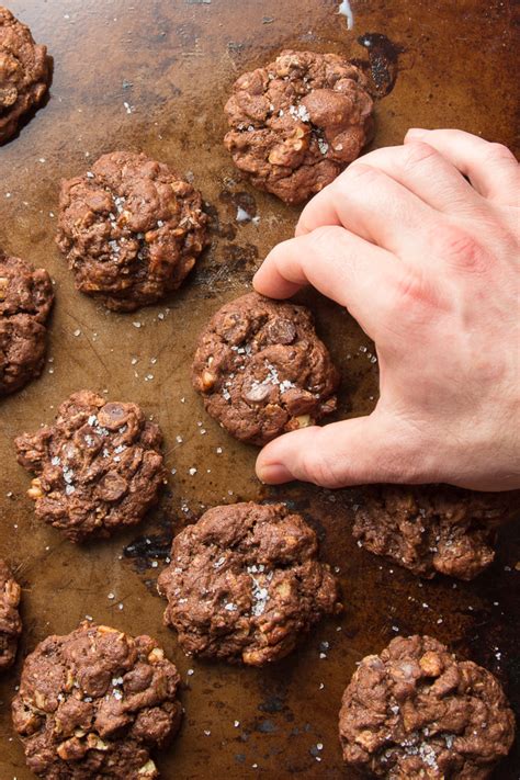 Vegan Double Chocolate Chip Cookies Connoisseurus Veg