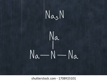 Sodium Iodide Formula Handwritten Chemical Formula Stock Illustration