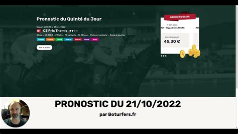 Pronostic pmu du quinté du jour du 21 10 2022 R1C3 à Vincennes YouTube