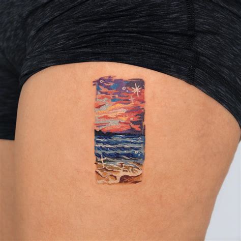Simple Ocean Tattoo