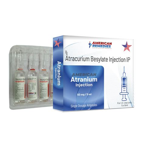 Atranium Atracurium Besylate Injection Ip Mg Mg Name