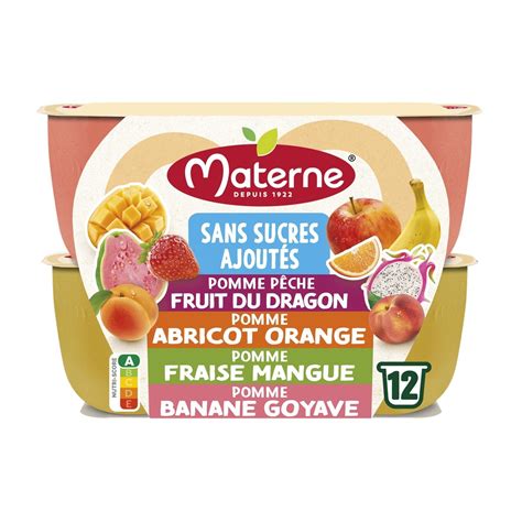 MATERNE Multi-Variety New Fruit Compotes – La Famille à Table!