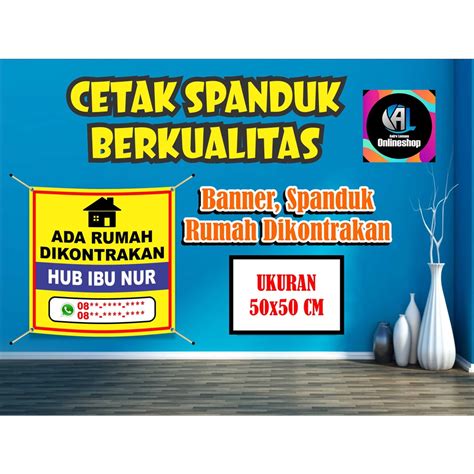 Jual Spanduk Banner Jual Rumah Kontrakan B Shopee Indonesia