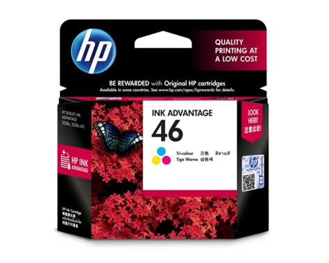 HP 46 Tri Color Original Ink Advantage Cartridge CZ638AA Shop HP