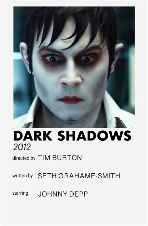 dark shadows minimalistic movie poster | Dark shadows movie, Film ...