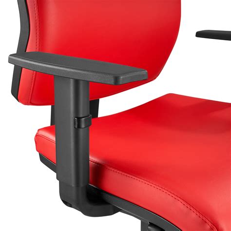 Ergonomischer B Rostuhl Oliver Leder Mit Kopfst Tze Rot Buerostuhlpro De