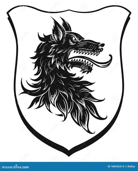 Medieval Wolf Symbol