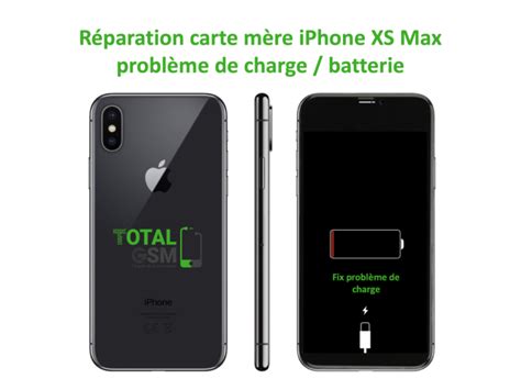 Réparation carte mère iPhone XS Max problème de charge ou batterie