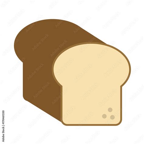 Bread Loaf Icon Image Vector Illustration Design Stock Vector Adobe Stock