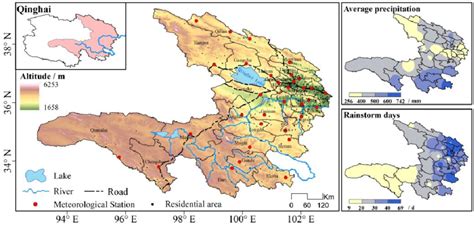 Map of the location of the upper Yellow River Basin. | Download ...