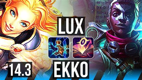 Lux Vs Ekko Mid Legendary Games Na Master