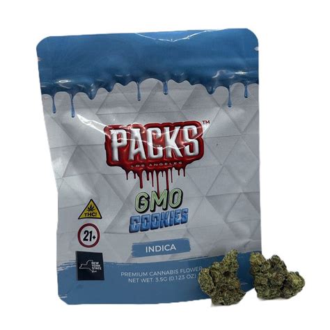 Packs La Packwoods Gmo Cookies Flower Indica Hybrid Doobie