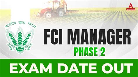 FCI Manager Phase 2 Exam Date 2022 Out FCI AG 2 Phase 2 Admit Card