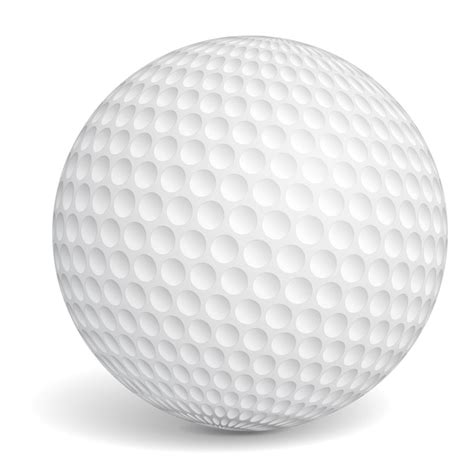 Premium Vector Golf Ball On White Background