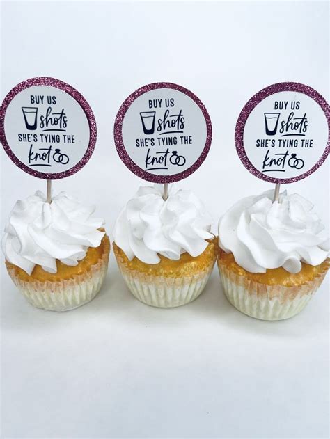 Bachelorette Party Cupcake Toppers Etsy Bachelorette Party Cupcakes