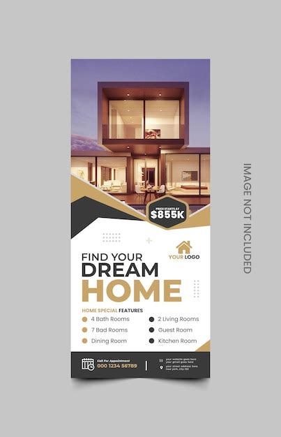 Premium Vector Real Estate Rollup Banner Design