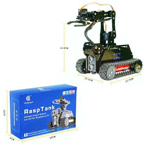 Adeept Rasptank Wifi Smart Robot Tank Kit For Raspberry Pi Robotshop