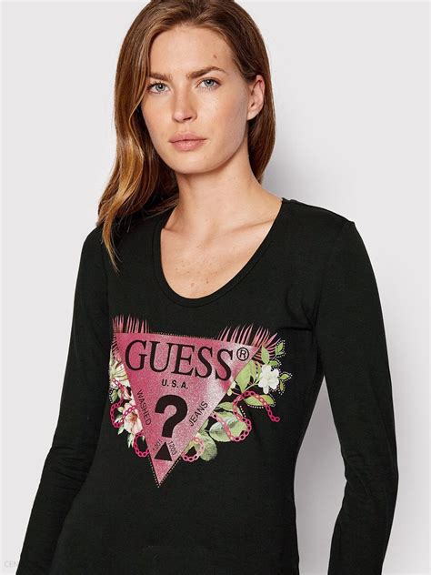 Guess Bluzka W2YI36 J1311 Czarny Slim Fit Ceny I Opinie Ceneo Pl