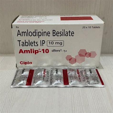 Amlip 10 Mg Tablet At Rs 18 Stripe Amlodipine Tablets In Nagpur ID