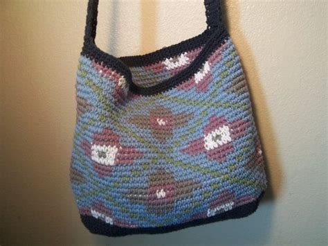 Cross Body Crochet Bag Tapestry Bag Tapestry Crochet Crochet Bag