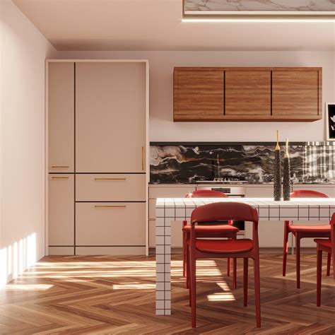 Interior Visualization Kitchen Behance