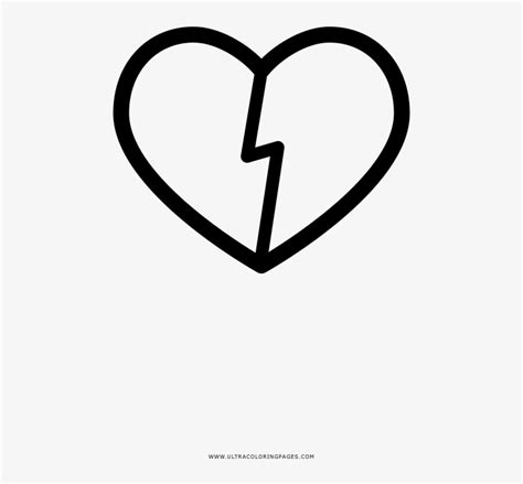Corazones Rotos Para Colorear