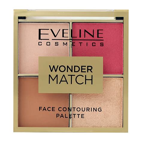 Палетка для контуринга `EVELINE` WONDER MATCH тон 2 (бронзер, румяна ...