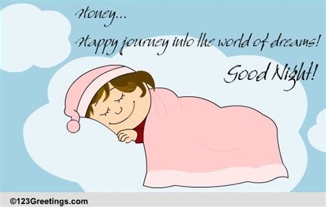 Sweet Dreams Honey Free Good Night Ecards Greeting Cards 123 Greetings