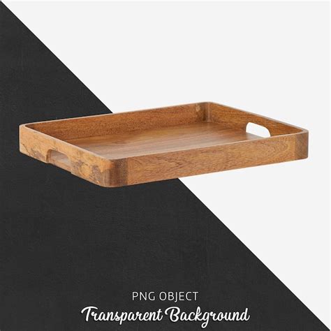 Premium Psd Wooden Tray On Transparent