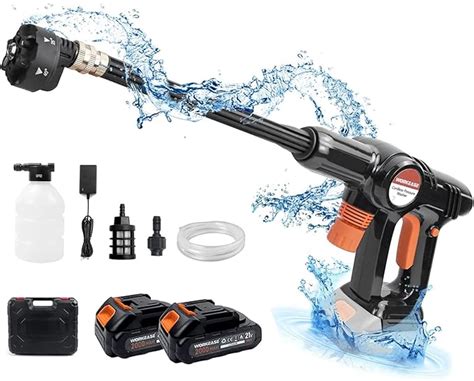 Cordless Pressure Washer Workease V Portable Pressure Cleaner With